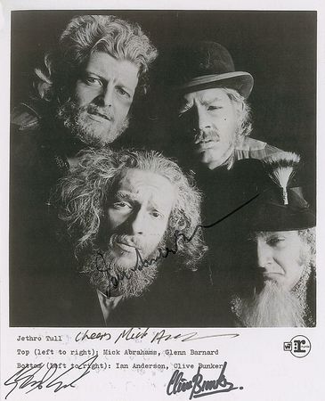 Lot #1117 Jethro Tull Signed Photographs - Image 2