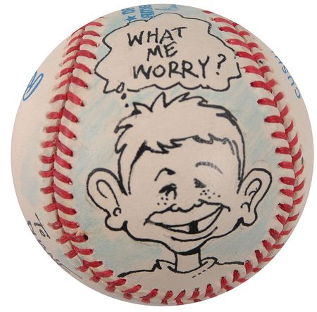 Lot #855 Sergio Aragones Baseball - Image 2