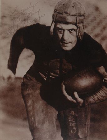 Lot #1607 Red Grange Signed Photograph - Image 1