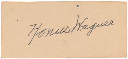 Lot #1549 Honus Wagner Signature - Image 1