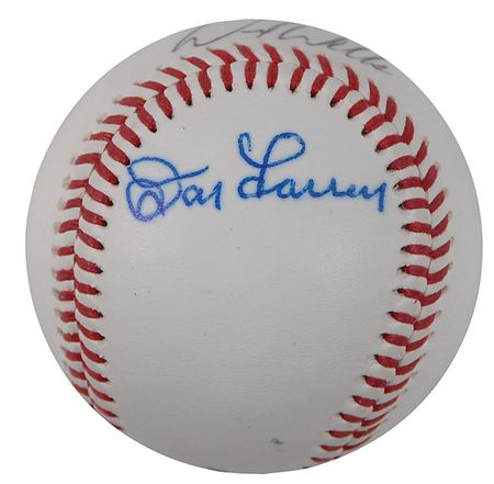 Lot #1649 NY Yankees Perfect Game Pitchers: Wells Larsen Baseball - Image 2