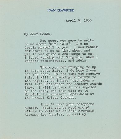 Lot #1371 Joan Crawford - Image 1
