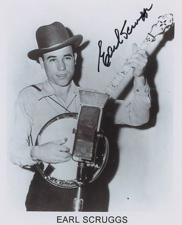 Lot #1190 Earl Scruggs Signed Photographs - Image 1