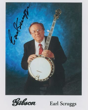 Lot #1190 Earl Scruggs Signed Photographs - Image 2