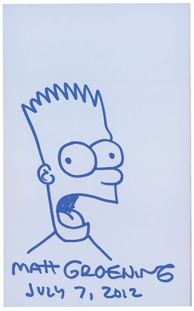 Lot #876 Matt Groening Book - Image 1