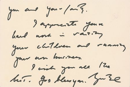 Lot #176 George W. Bush: Exceedingly rare handwritten letter as president - Image 2