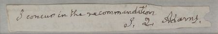Lot #17 John Quincy Adams Endorsement - Image 2