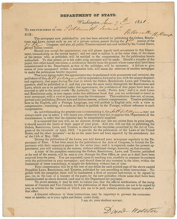 Lot #369 Daniel Webster - Image 1
