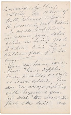 Lot #285 Florence Nightingale: A heartfelt remembrance of the Charge of the Light Brigade: “At one great battle which had to be fought on the defensive & won, the men stood firm as rocks till they fell—not a man stirred” - Image 5