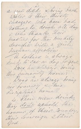 Lot #285 Florence Nightingale: A heartfelt remembrance of the Charge of the Light Brigade: “At one great battle which had to be fought on the defensive & won, the men stood firm as rocks till they fell—not a man stirred” - Image 7