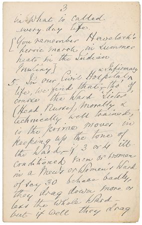 Lot #285 Florence Nightingale: A heartfelt remembrance of the Charge of the Light Brigade: “At one great battle which had to be fought on the defensive & won, the men stood firm as rocks till they fell—not a man stirred” - Image 11