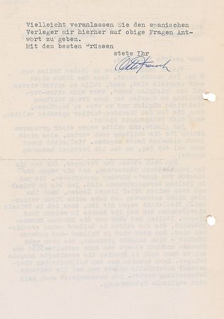 Lot #235 Otto Frank Typed Letter Signed - Image 2