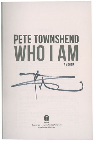 Lot #1223 The Who: Pete Townshend Book - Image 1