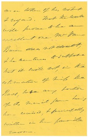 Lot #24 Martin Van Buren: Presenting “a copy of Mr. Washington Irving’s last book ‘The Alhambra’” - Image 2