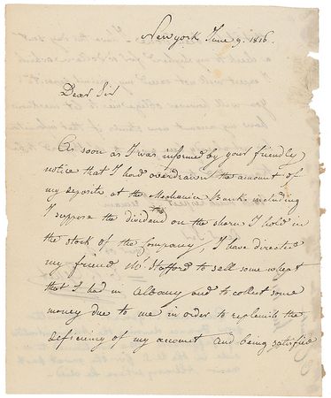 Lot #379 Edmond-Charles Genet Handwritten Letter Signed - Image 1