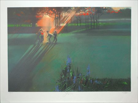 Lot #1543 Bob Peak: Gorgeous set of six lithographs honoring ?The Spirit of Sport? - Image 4
