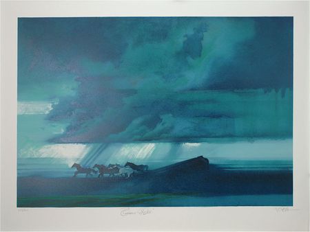 Lot #1543 Bob Peak: Gorgeous set of six lithographs honoring ?The Spirit of Sport? - Image 5