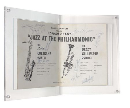 Lot #950 John Coltrane and Dizzy Gillespie Quintets: Exceptional 1961 program signed in full by the Coltrane and Gillespie Quintets?featuring both leaders and the extremely rare Dolphy - Image 2
