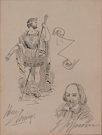 Lot #1430 Henry Irving and Joseph Jefferson - Image 1