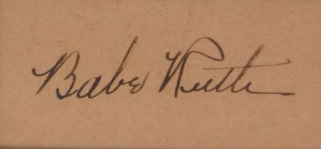Lot #1546 Babe Ruth Signature - Image 2