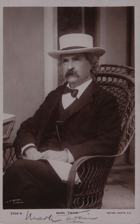 Lot #746 Samuel L. Clemens: Desirable portrait of the iconic American humorist - Image 1