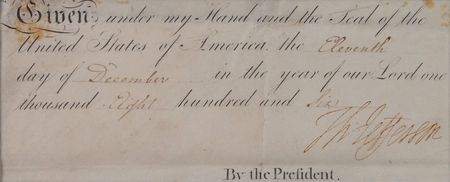 Lot #6 Thomas Jefferson: Superlative signature from his second term as president - Image 2