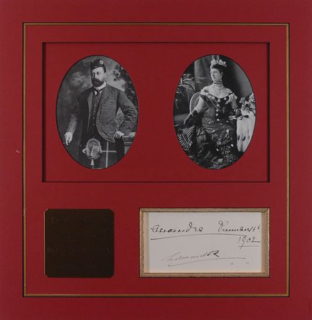 Lot #255 King Edward VII and Queen Alexandra Signatures - Image 1