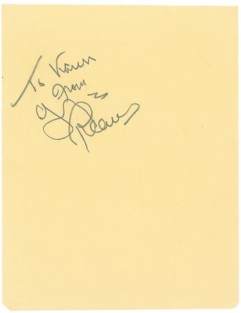 Lot #1273 George Reeves: Superman’s signature - Image 1