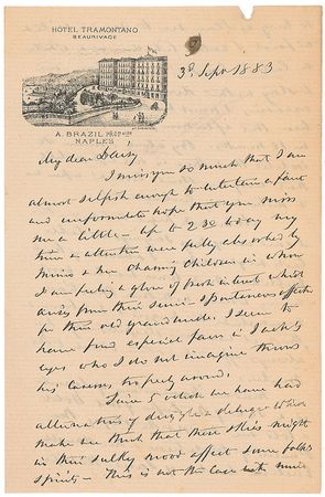 Lot #477 Samuel Cutler Ward Handwritten Letter Signed - Image 1