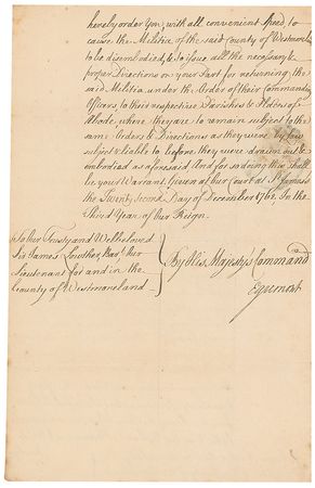 Lot #257 King George III Signed Document - Image 2