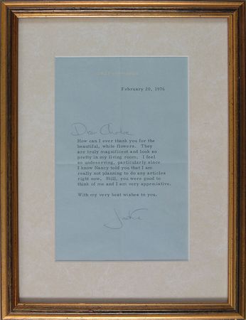 Lot #127 Jacqueline Kennedy Typed Letter Signed - Image 2