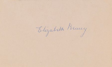 Lot #400 Sister Elizabeth Kenny Signature - Image 1