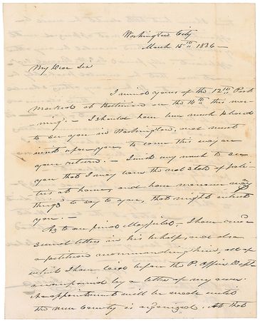 Lot #28 James K. Polk Handwritten Letter Signed - Image 1