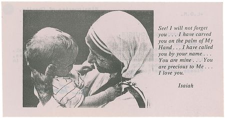 Lot #417 Mother Teresa Typed Letter Signed - Image 2