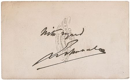 Lot #903 Louis Moreau Gottschalk Signed Photograph - Image 2