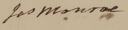Lot #8 James Madison and James Monroe Signed Document - Image 2
