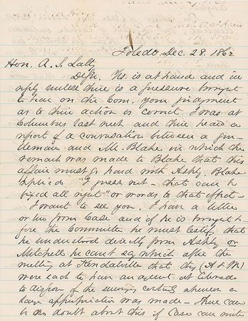 Lot #465 Supreme Court: Morrison R. Waite: “This affair showed a state of political maneuvering and dishonesty…this investigation should not be a sham” - Image 1