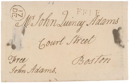 Lot #4 John Adams: The second president writes to