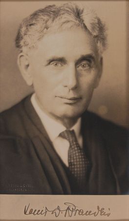 Lot #450 Supreme Court: Louis D. Brandeis Signed Photograph - Image 1