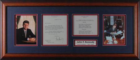 Lot #132 John F. Kennedy: President Kennedy thanks the eleven governors who hosted his enthusiastic speeches on environmental issues during a 1963 conservation tour - Image 1