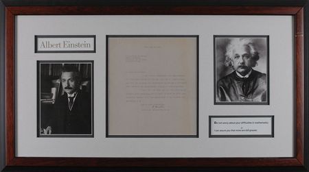 Lot #229 Albert Einstein: ?I congratulate you for the courage and resolution to follow a difficult path outside the traditional religious organizations? - Image 1
