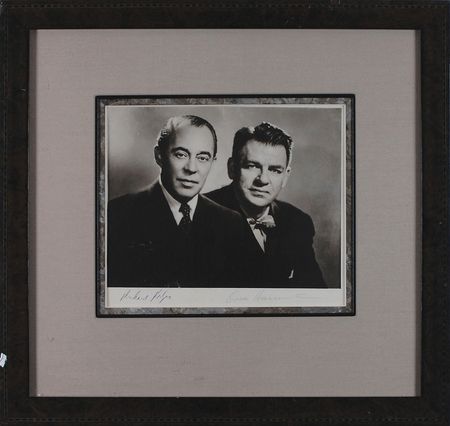 Lot #975 Rodgers and Hammerstein: Uncommon portrait of the greatest music partners of the 20th century - Image 1