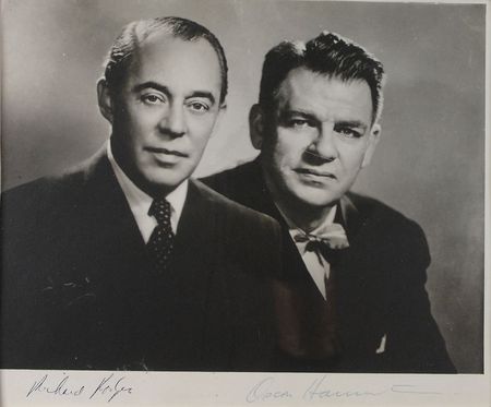 Lot #975 Rodgers and Hammerstein: Uncommon portrait of the greatest music partners of the 20th century - Image 2