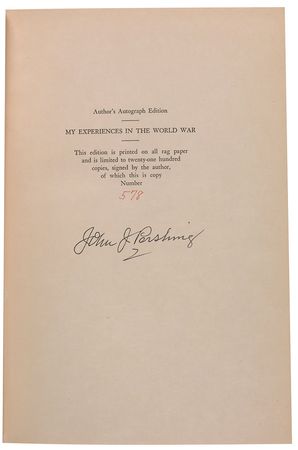 Lot #580 John J. Pershing Book - Image 1