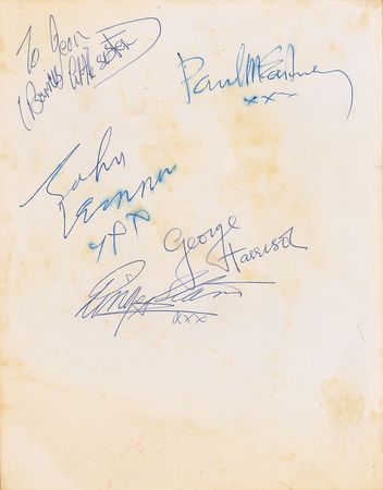 Lot #928 Beatles: Original Kircherr portrait of the ?Fab Four? presented as a thank-you for help with their concert equipment - Image 1