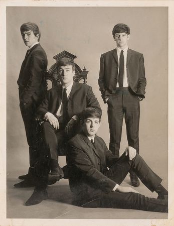 Lot #928 Beatles: Original Kircherr portrait of the ?Fab Four? presented as a thank-you for help with their concert equipment - Image 2