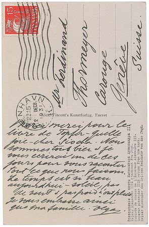Lot #330 Grand Duchess Olga Alexandrovna Handwritten Letter Signed - Image 1