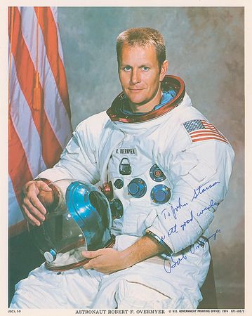Lot #727 Bob Overmyer and Karl Henize Signed Photographs - Image 1