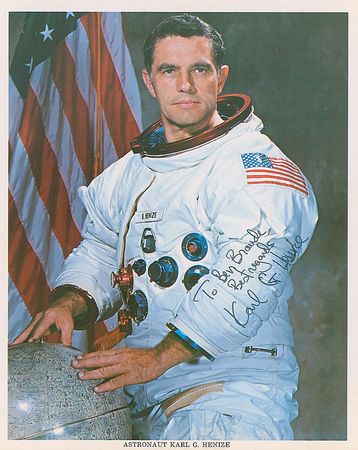 Lot #727 Bob Overmyer and Karl Henize Signed Photographs - Image 2