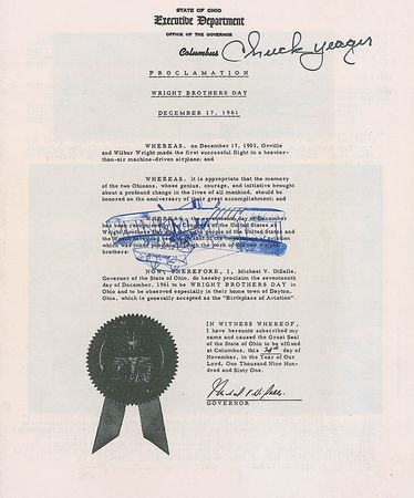 Lot #738 Chuck Yeager - Image 1